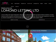 Tablet Screenshot of lomondletting.com